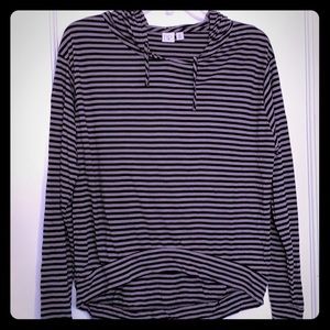 Nordstrom BP striped hooded shirt
